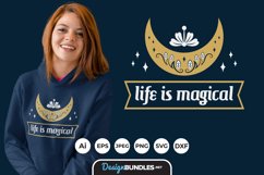 Life is Magical Hand Drawn Lettering SVG Product Image 1