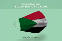 Mask with sudan suriname swaziland sweden Nation Flags Product Image 2