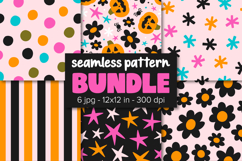 Halloween Digital Paper Halloween Pattern Bundle Pumpkin Product Image 1