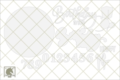 Happy Birthday Door Hanger SVG with Numbers, Custom Age Sign Product Image 2