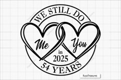 54th Anniversary Svg 