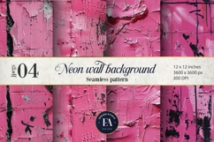 Pink Peeling Paint Texture | Distressed Wall Background Product Image 1