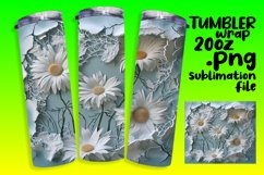3D Flower in Hole Sublimation Wrap for 20oz Tumblers Product Image 1