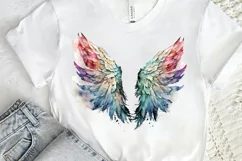 Watercolor Angel's Wings PNG Clipart Product Image 2