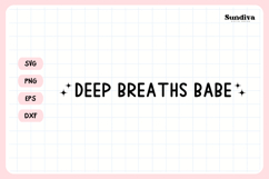 Funny Rearview Mirror Decal Sticker Saying | Deep Breath Product Image 3