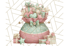 Pastel Christmas Clipart, Mint and Blush Holiday PNG Product Image 3