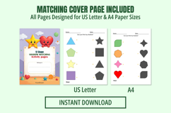 Preschool 12 Shape Shadow Matching Activity Pages for Toddle Product Image 5