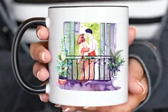 Watercolor The Bride and Groom Sublimation PNG Product Image 3