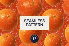 Glitter Orange Pattern | Sparkly Citrus Texture Product Image 3