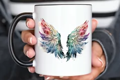 Watercolor Angel's Wings PNG Clipart Product Image 3