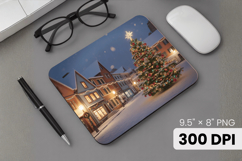 Winter Wonderland Snowflake PNG, Icy Tree Mouse Pad Design Product Image 1
