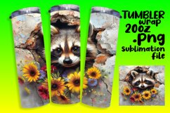 Cute Animals and Flowers Wrap: 3D Hole in Wall Product Image 1