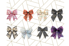 Halloween Bow Clipart, Bright Holiday Ribbon PNG Product Image 3