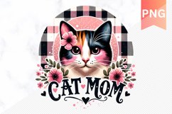 Cat Mom Sublimation - Mother&#039;s Day Clipart PNG Design Product Image 1