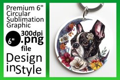 Playful Dog Design Sublimation Car Coaster Product Image 1