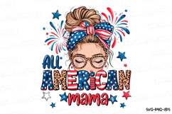 All American Mamaw Svg | 4th of July Svg | Svg Cut File Product Image 1