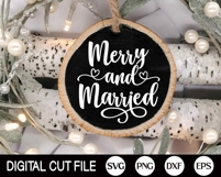 2025, Mr and Mrs Bundle, Our First Christmas Ornament SVG Product Image 5