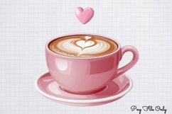 Retro Valentine Day Clipart PNG Product Image 1