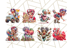 52 Wild Grandma Clipart PNGs, Funny Quirky Old Ladies Product Image 3