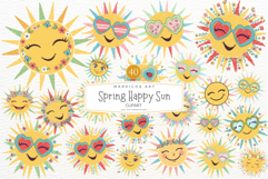 Spring Happy Sun Clipart Product Image 1
