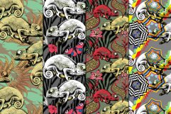 Chameleons. Seamless abstract pattern. Product Image 1