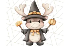 Halloween Animal Costumes PNG, Cute Spooky Animals Clipart Product Image 3