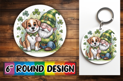 Joyful Circle Keychain Sublimation, St Patricks Product Image 1