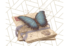 Vintage Butterfly PNG Clipart, Fairytale Cottagecore Images Product Image 3