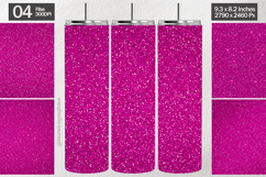Dark Pink Glitter Tumbler Wrap| Tumbler Sublimation Product Image 1