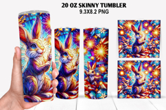 Skinny Tumbler 20oz Wrap Design,4th of july Tumbler PNG Product Image 1