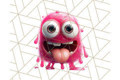 Slime Monster Clipart, Colorful Goo Graphics Png Product Image 3