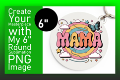 Bright Round Design Car Coaster , Mama Product Image 1