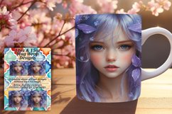 Elegant 15oz Mug Wrap Png Template , Fairy Product Image 1