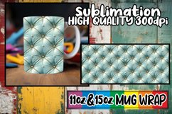 Chic 3D Quilted Pattern Mug Wrap 11oz 15oz Product Image 1