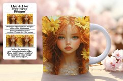 Lovely 15oz Mug Wrap Png Artwork , Fairy Product Image 1