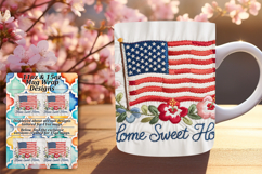 Quirky 15oz Mug Wrap Png Artwork , Patriotic Product Image 1