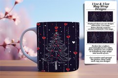 Whimsical 15oz Mug Wrap Png Template , Holiday Product Image 1
