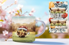 Lovely 11oz Mug Wrap Png Template , Holiday Product Image 1