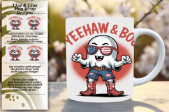 Radiant 15oz Mug Wrap Png Artwork , Funny Ghost Product Image 1