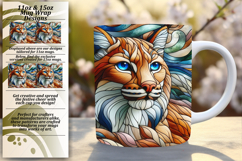 Dynamic 11oz Mug Wrap Png Template , Animals Product Image 1