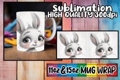Adorable Watercolor Creatures 11oz Mug Sublimation Product Image 1