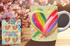Gorgeous Png Mug Wrap Design 15oz , Heart Product Image 1