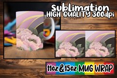 Sweet nostalgia 11oz 15oz mug wrap, Flower Product Image 1