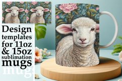 Blooming Farm Animal Patterned Mug Product Image 1