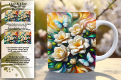 Eye-Catching 15oz Mug Wrap Png , Flowers Product Image 1