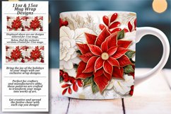 Glossy Glitter Wonderland: 3D Christmas Mug Wrap Product Image 1