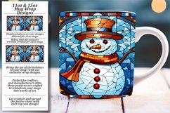 Vibrant Christmas Stained Glass - Mug Wrap Elegance Product Image 1