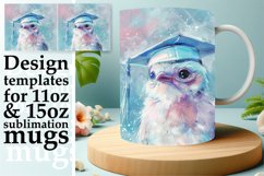 Sweet Critters Graduation Mug Wrap 11oz Product Image 1