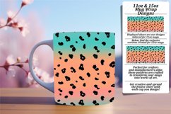 Fashion Leopard Print Glitter Mug Wrap 11oz/15oz Product Image 1