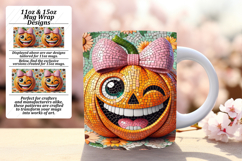 Dynamic 11oz Mug Wrap Png Template , Cute Pumpkin Product Image 1